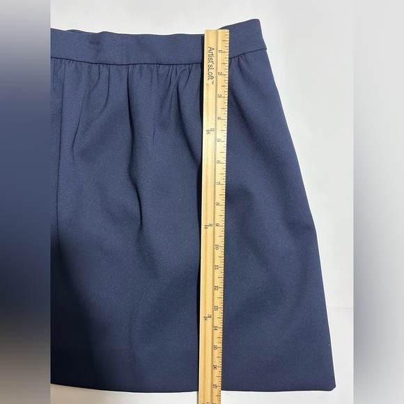 JCrew Navy Blue Pointe A-Line Mini Skirt Size 8 - Picture 4 of 8